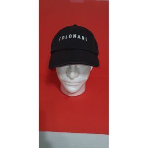 FOLONARI Hat Embroidered Cotton‎ Metal Strapback Wine Pino Grigio Hat OSFM